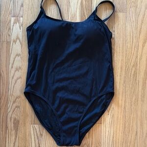 Andie Swim sz XXL Amalfi Ribbed Black One Piece Swimsuit excellent condition new